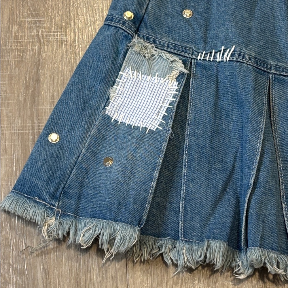 13De Marzo Patch Suture Denim Skirt NWT - Picture 7 of 16